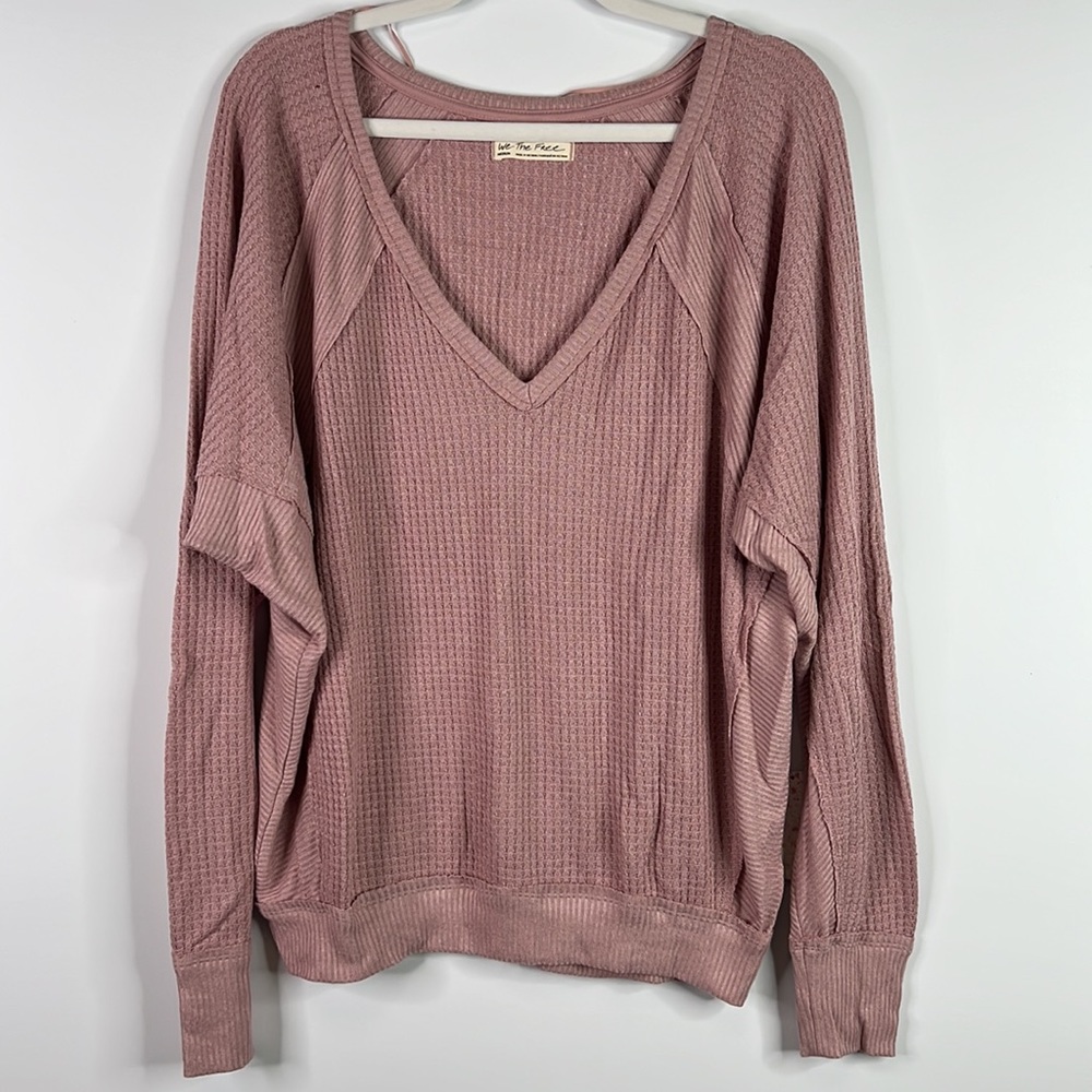 Free People Santa Clara Thermal in Mauve Size Medium - Picture 4 of 8